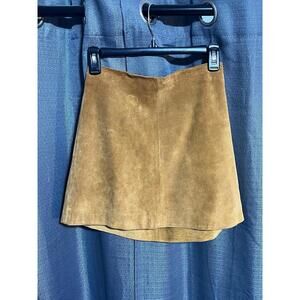 ZARA women faux leather Skirt